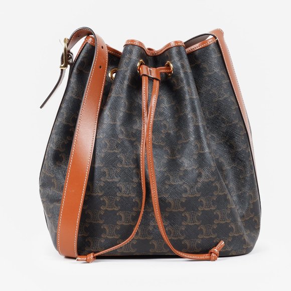 Celine Triomphe Drawstring Bucket Bag - Picture 6 of 15